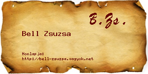 Bell Zsuzsa névjegykártya
